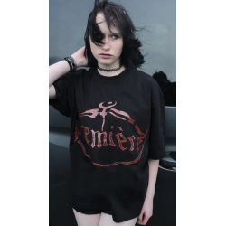 GEL HD RED TEE BLACK