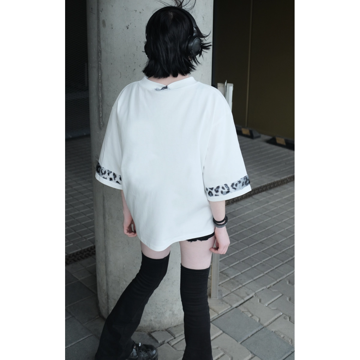 LEOPARD TEE WHITE