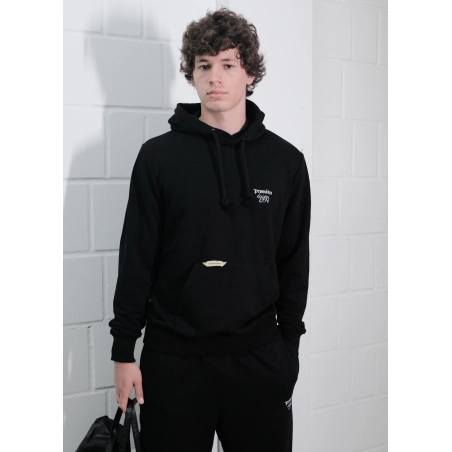BASIC REGULAR CUT HOODIE BLACK
