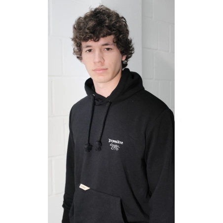 BASIC REGULAR CUT HOODIE BLACK