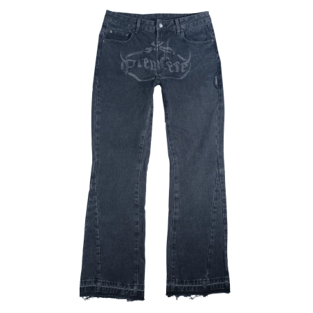 LASER FLARED JEANS