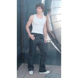 LASER FLARED JEANS