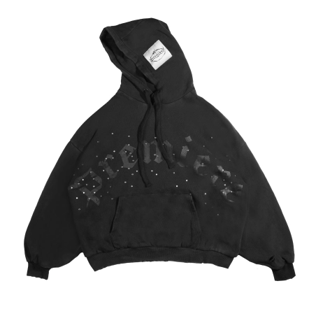 STUDDED HOODIE WASHED