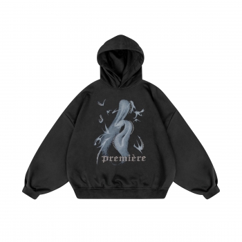 FLOCKING HOODIE BLACK