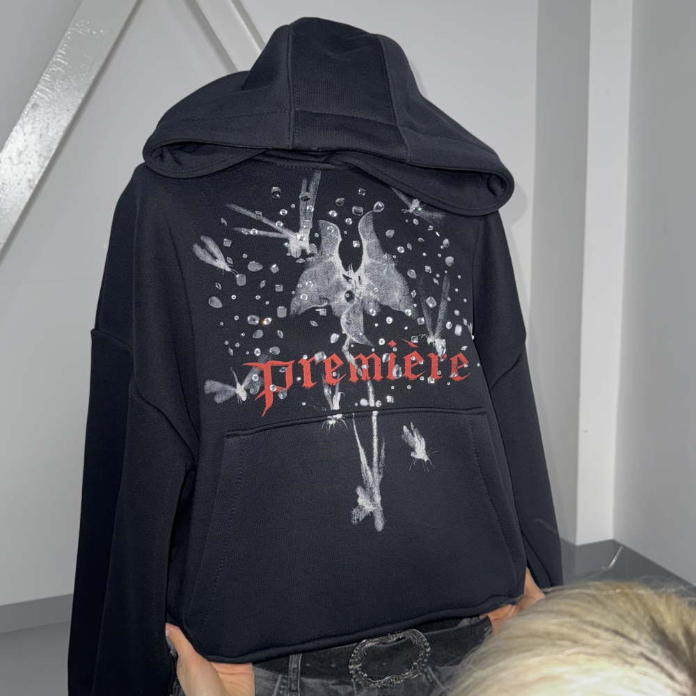 FLIES HOODIE BLACK