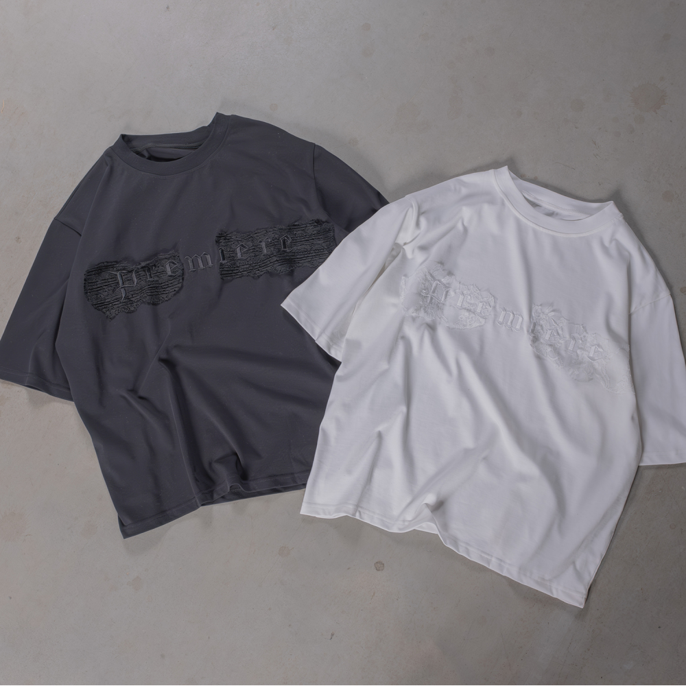 LACE TEE BLACK