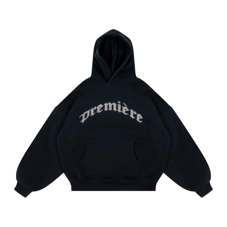 SPARKLE HOODIE BLACK