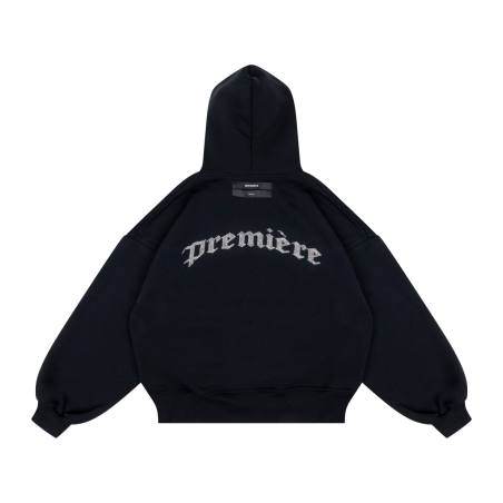 SPARKLE HOODIE BLACK