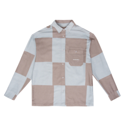 PANED SHIRT PEARL BLUE