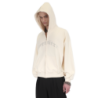 SPARKLE ZIP HOODIE CREAMY