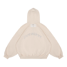 SPARKLE ZIP HOODIE CREAMY
