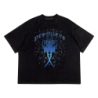 X CRYSTALS TEE BLACK