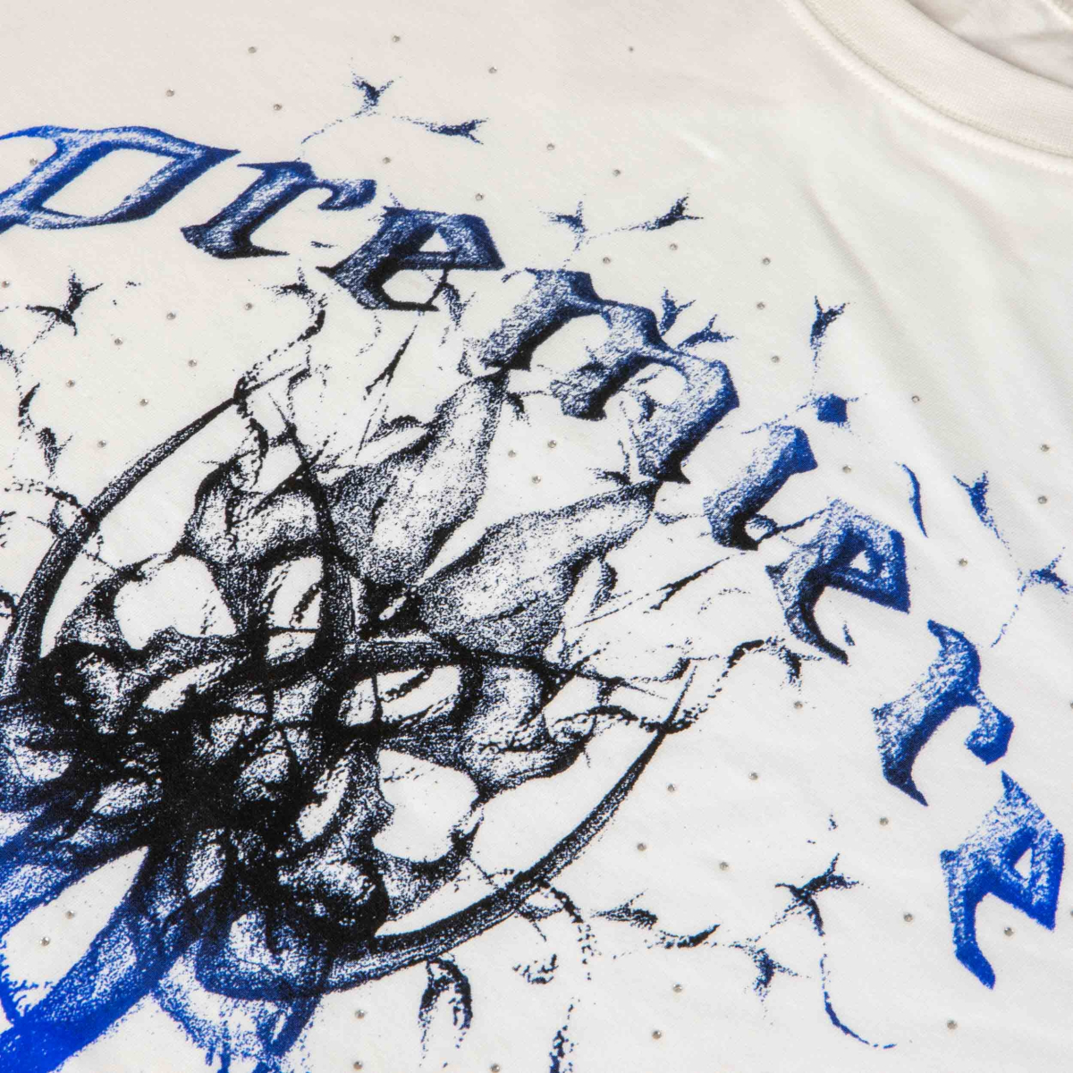 X CRYSTALS TEE OFF-WHITE