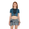 FRACTAL TOP DARK BLUE