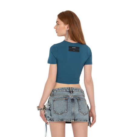 FRACTAL TOP DARK BLUE