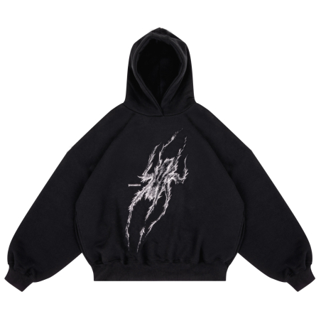 SPIDER HOODIE BLACK