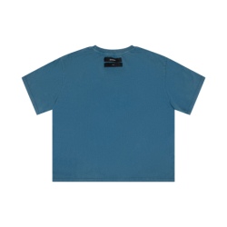 SKULL TEE WASHED OCEAN BLUE