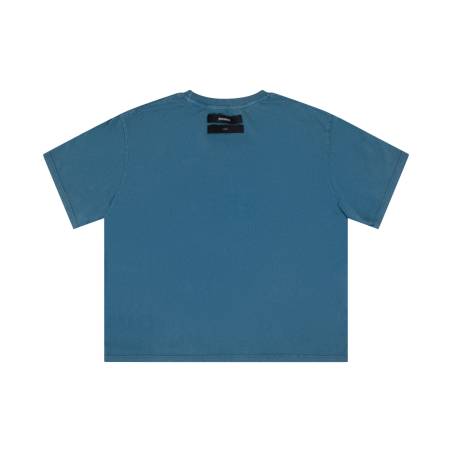 SKULL TEE WASHED OCEAN BLUE