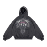 GOTHIC HOODIE WASHED BLACK