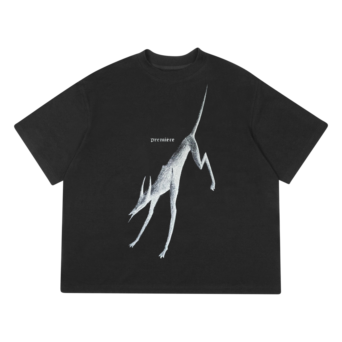 GREYHOUND TEE BLACK