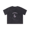 6 TEE DISTRESSED WASHED BLACK