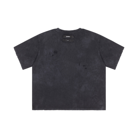 6 TEE DISTRESSED WASHED BLACK