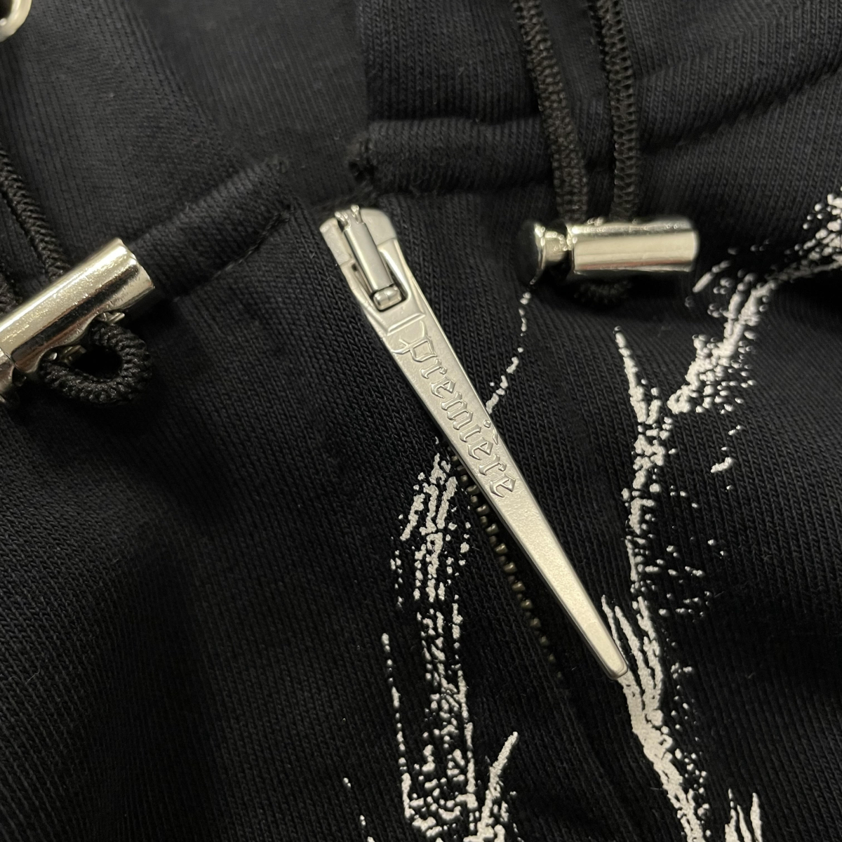 SPIDER ZIP HOODIE BLACK