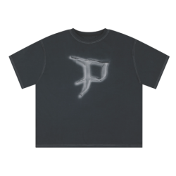BIG P TEE WASHED BLACK